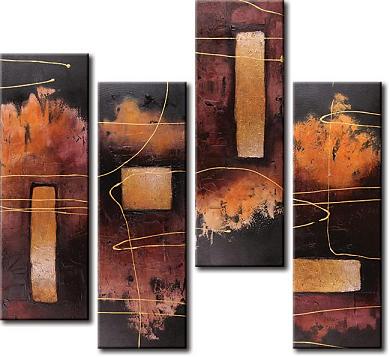 Dafen Oil Painting on canvas abstract -set350